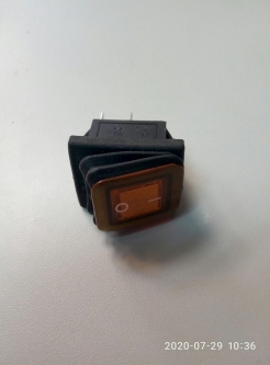 Кнопка 4 контакта широкая герметичная с подсветкой KSD4 (ST715R)