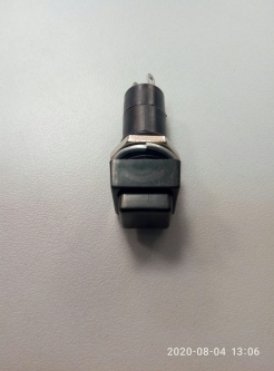 Кнопка нажимная, квадратная КН-12В без фиксации черная (505563ч)