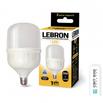 Лампа LEBRON LED A100 30W E27 6500K (00-11-03/12-11-13/11-18-17)