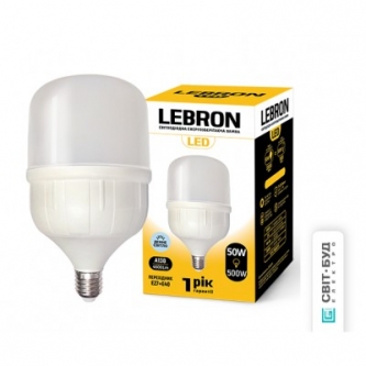 Лампа LEBRON LED A138 50W E27-Е40 6500K (11-18-27)
