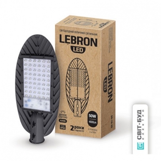 Светильник консольный  50W LEBRON LED-L-LF-5062S 402*177*55 6200K алюминий IP65 (00-19-50)