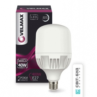 Лампа VELMAX LED A100 40W E27-Е40 6500K 3600Lm (21-90-34)