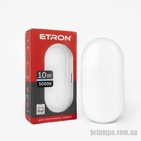 Cветильник накладной ETRON LED 10W 5000K ellipse USD (1-ECP-503-E)