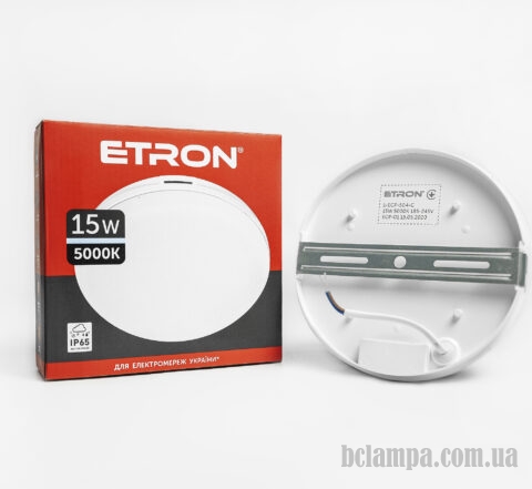 Cветильник накладной ETRON LED 15W 5000K circle USD (1-ECP-504-C)