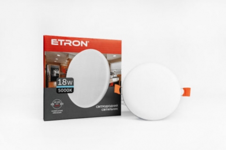 Cветильник накладной ETRON LED 18W 4000К белый (R-230-18-01M)