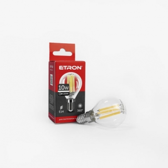 Лампа ETRON LED G45 10W 4200K E14 Filament Power (1-EFP-158)