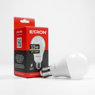 Лампа ETRON LED A65 15W 3000K E27 Light Power (1-ELP-003)