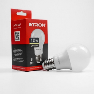 Лампа ETRON LED A60 10W 3000K E27 Light Power (1-ELP-007)