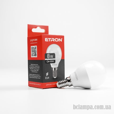 Лампа ETRON LED G45  8W 4200K E14 Light Power (1-ELP-044)