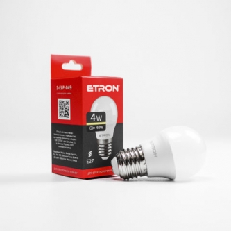 Лампа ETRON LED G45  4W 3000K E27 Light Power (1-ELP-049)