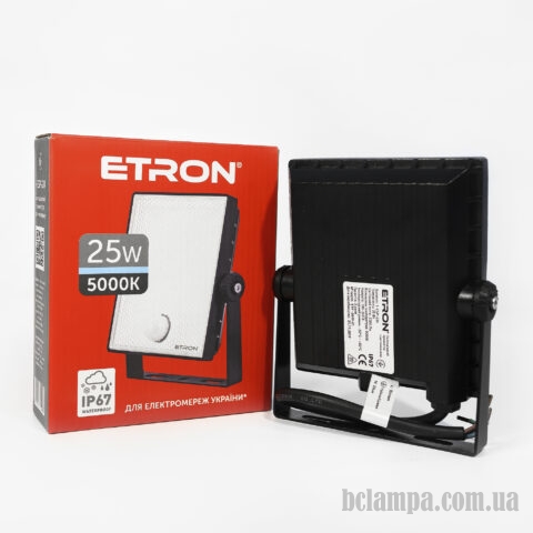 Прожектор ETRON Spotlight Power LED  25W 5000K з датчиком присутності  (1-ESP-224)
