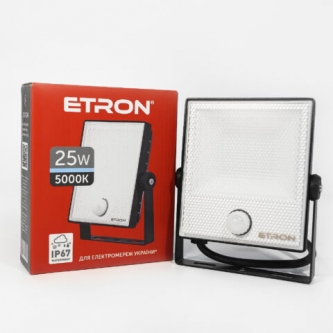 Прожектор ETRON Spotlight Power LED  25W 5000K з датчиком присутності  (1-ESP-224)