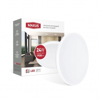 Светильник потолочный MAXUS LED 24W 4000K Ceiling light коло (1-MCL-2441-01-C)