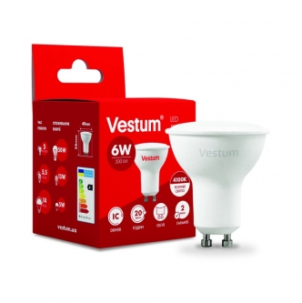 Лампа VESTUM LED MR16 6W GU10 4100K (1-VS-1506)