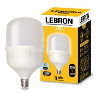 Лампа LEBRON LED A 80 20W E27 6500K (11-18-12/11-18-12-1)