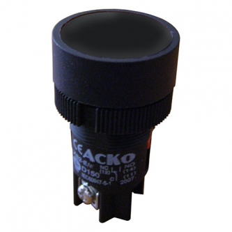 Кнопка АСКО XB2-EH125 "Старт" черная с фиксацией "NO+NC" (A0140010040)