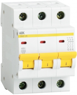 Автоматичний вимикач IEK BA47- 29 3P 10А С