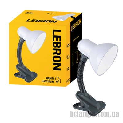 Светильник прищепка LEBRON L-TL E27 40W белый (15-11-10)