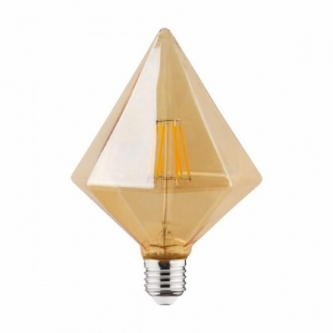 Лампа HOROZ ELEKTRIC LED 6W E27 2200K FILAMENT RASTIC PYRAMID (001-035-0006)