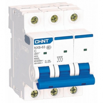 Автоматичний вимикач CHINT NXB-63 3P, С10 (814169)