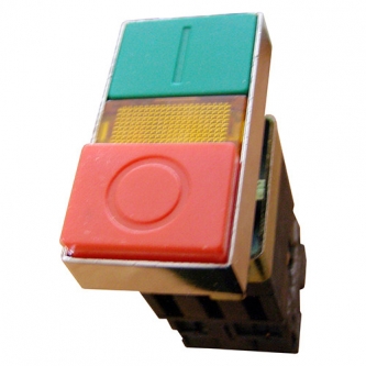 Кнопка АСКО XB2-BW8375 двойная с подсветкой "NO/NC Start-Stop" Ø22 (0140010024)