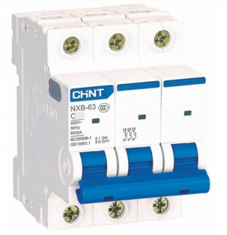 Автоматичний вимикач CHINT NXB-63 3P, С50 (814175)