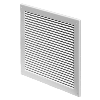 Решітка вентиляційна 100×100mm біла з сіткою проти комах  AWENTA TRU 30  (245781)