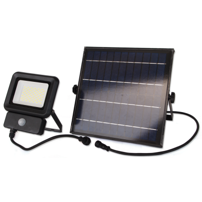 Прожектор LEBRON LED  30W LF-30 Solar LI-lon 3.7V/7,8Ah IP65 датчик руху (17-16-30)