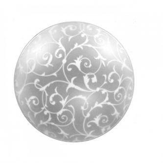 Светильник  60W круг белый стекло-метал E27 IP20 300*95, 38907 (36-17-06)