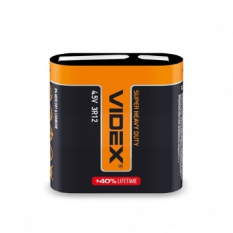 Батарейка VIDEX оранж.квадратная солевая 4,5V (3R12)