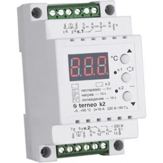 Терморегулятор для теплого пола Terneo k2 Din