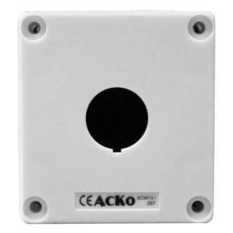 Пост/корпус кнопкового поста HJ9-1 1- місний білий (0140020027) АСКО