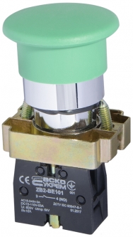 Кнопка АСКО XB2-BC31 "грибок" "Старт" зеленая d40mm (A0140010052)