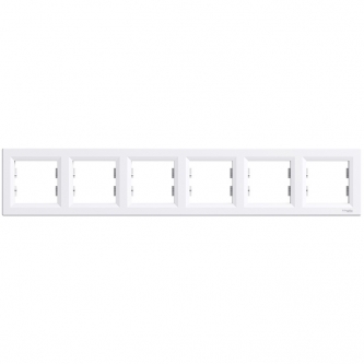 Schneider Electric Asfora біла рамка горизонтальна 6 - на (ЕРН5800621)