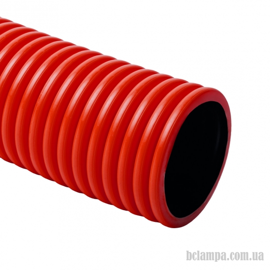Труба гофрована КОПОС Ø40 мм з протяжкою, подвійна стінка, червона (KF 09040 BA)