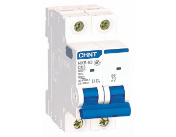 Автоматичний вимикач CHINT NXB-63 2P, С50 (814097)