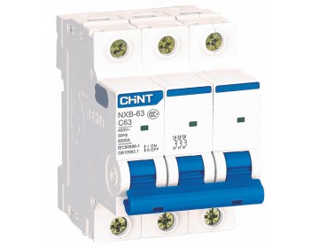 Автоматичний вимикач CHINT NXB-63 3P, С20 (814171)