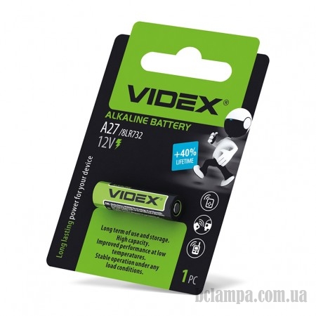 Батарейка VIDEX Alkaline 12V A27 