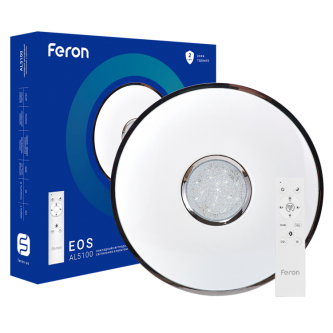 Светильник потолочный FERON LED  36W 2700K-6400К 2880Lm RGB круг 400*80мм EOS (AL5100)