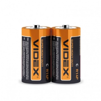 Батарейка VIDEX оранжевая C (R14)