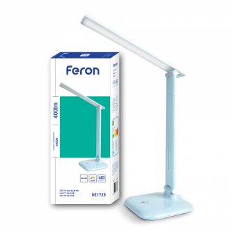 Светильник настольный FERON LED DE1725 9W голубой, регулирование