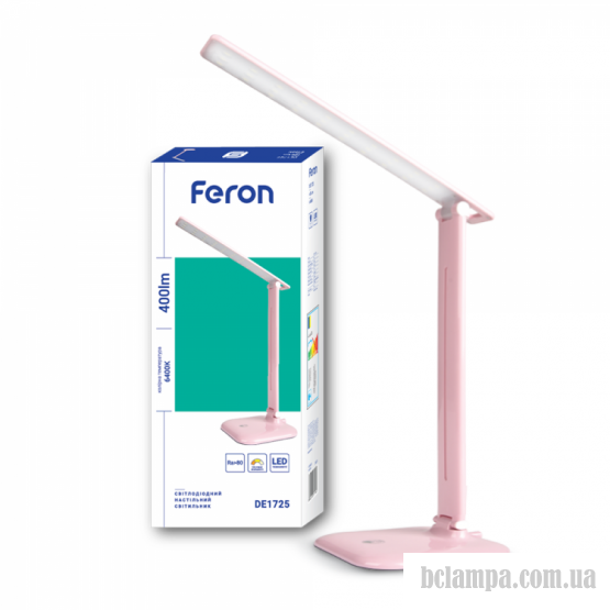 Светильник настольный FERON LED DE1725 9W розовый регулирование