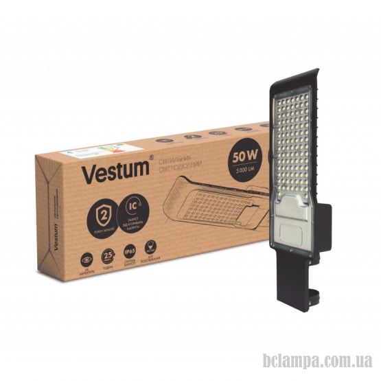 Светильник консольный  50W VESTUM 6500K 5000Lm 85-265V IP65 (1-VS-9002)
