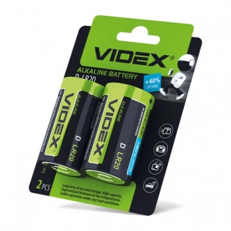 Батарейка VIDEX Alkaline D (LR20)
