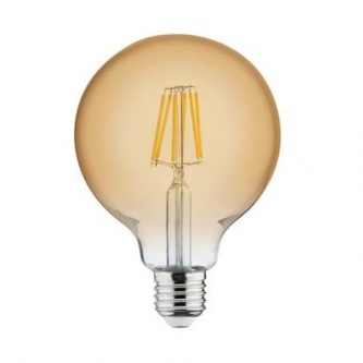 Лампа HOROZ ELEKTRIC LED 6W E27 2200K FILAMENT RASTIC GLOBE (001-030-0006)