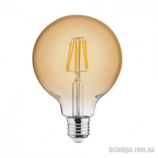 Лампа HOROZ ELEKTRIC LED 6W E27 2200K FILAMENT RASTIC GLOBE (001-030-0006)