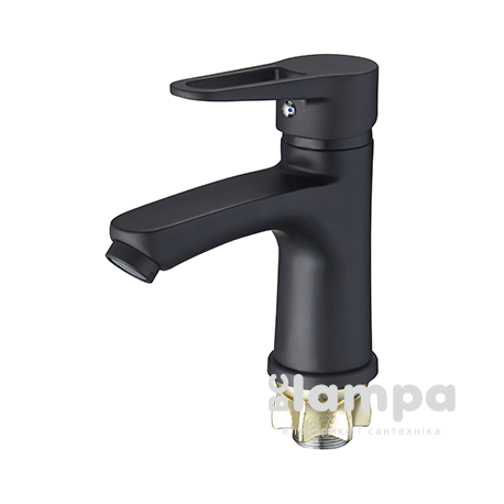 Смеситель ZEGOR умыв лит PUD1-A045-YB черный (3831)