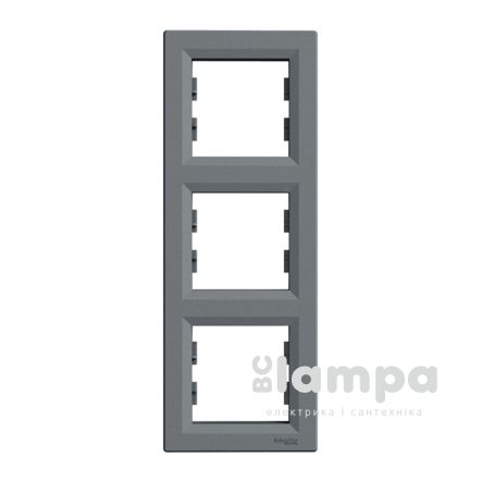 Schneider Electric Asfora сталь рамка вертикальна 3 - на (ЕРН5810362)