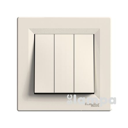 Schneider Electric Asfora крем вимикач 3 кл. (ЕРН2100123)