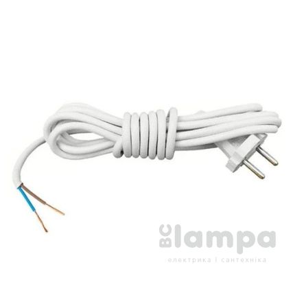 Кабель 1.5м/3*1мм² з прямою вилкою без з/к литво білий NEOMAX (NX500001)